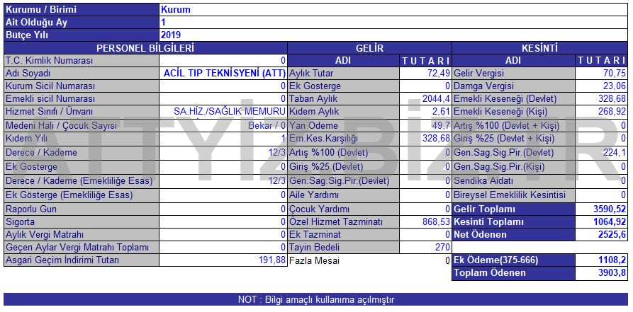 2019 ATT (Acil Tıp Teknisyeni ) Maaşları 6 494e66ce29
