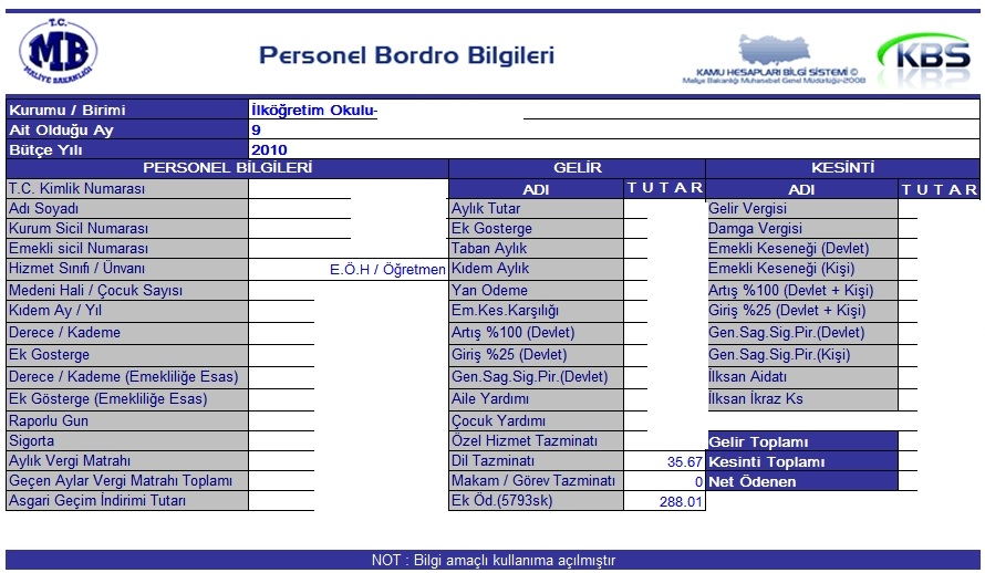 e- bordro ile ilgili görsel sonucu