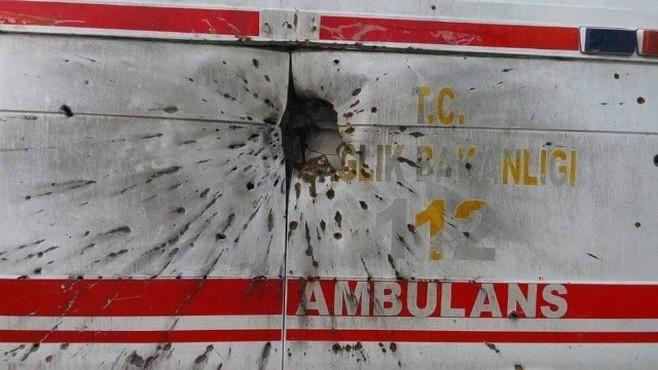 Teröristler, Sahte İhbarla Kaçırdıkları Ambulansı Delik Deşik Etmiş