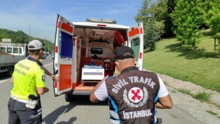 Çakarlı Araç Denetimi :İki Ambulansa Ceza