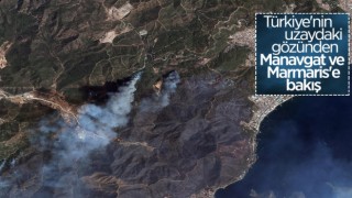 Göktürk Uyduları, Manavgat ve Marmaris'teki Orman Yangınlarını Görüntüledi
