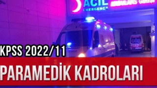 Paramedik Kadroları (KPSS 2022/11)