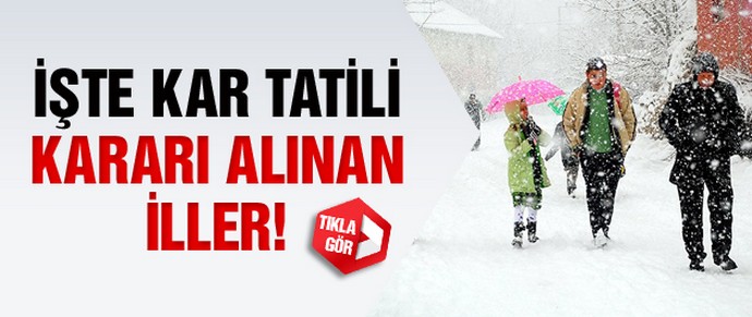 İşte kar tatili kararı alınan iller!