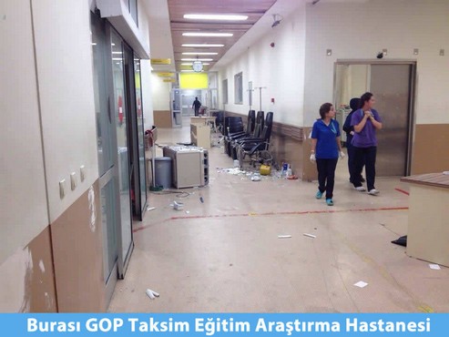 Taksim Gaziosmanpaşa Eğitim ve Araştırma Hastanesi Acil Servisi bir grup tarafından basıldı