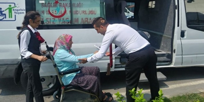 Engelliler için özel ambulans