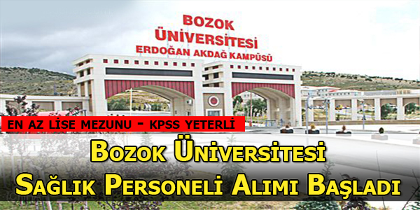 Yozgat Bozok Üniversitesi 53 Sağlık Personeli Alacak