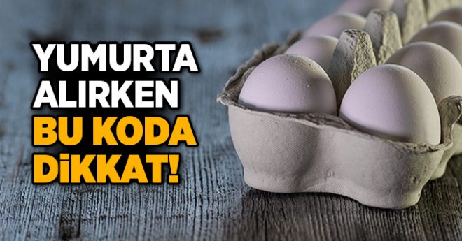 Yumurtanın üzerindeki kodlara dikkat!