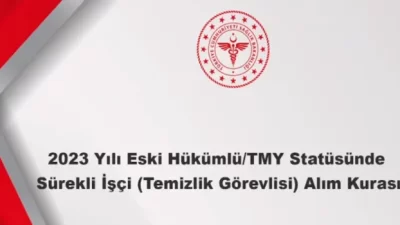 22.12.2023 Tarihli Duyuru: 2023 Yılı Eski Hükümlü/TMY Statüsünde Sürekli İşçi