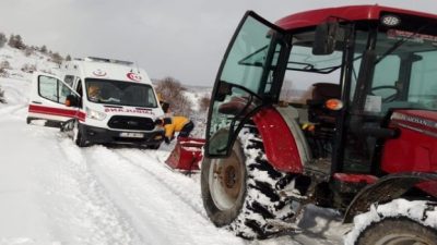 KARABÜK – Kar yağışı Eflani ilçesine bağlı Çukurgelik köyünde bir