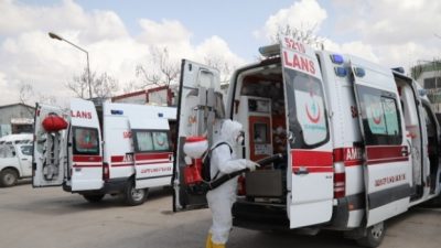 Çorum Belediyesi, koronavirüs önlemleri kapsamında İl Sağlık Müdürlüğü Çorum 112