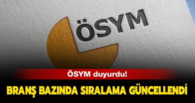 KPSS Branş Bazında Sıralamalar DUYURU (22 Temmuz 2020) 2018 KPSS – Lisans, Ön Lisans