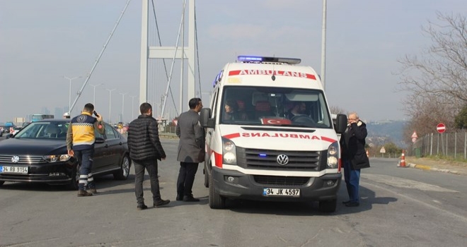 İstanbul’da 15 Temmuz Şehitler Köprüsü’nde özel ambulanslara denetim yapıldı. Sağlık