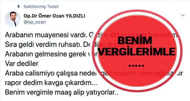 Hekimlerin çalışma ortamında hastalarından en çok duyduğu ama bir o