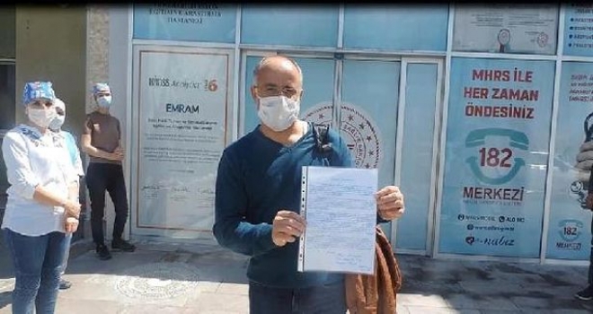 Refika Baysal Toplum Sağlık Merkezi’nde memur olarak çalışan Veysi Aktürk,