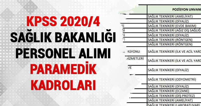 KPSS-2020/4 Sağlık Bakanlığının Sözleşmeli Personel Alımı Tercih Kılavuzu Yayımlandı. KPSS