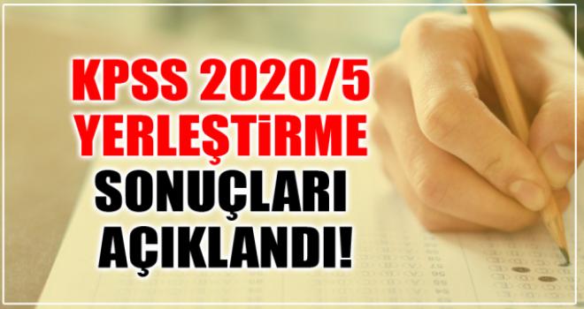 DUYURU (06 Nisan 2020) KPSS-2020/5:&nbsp;Sağlık Bakanlığının Sözleşmeli Pozisyonlarına Yerleştirme Sonuçları