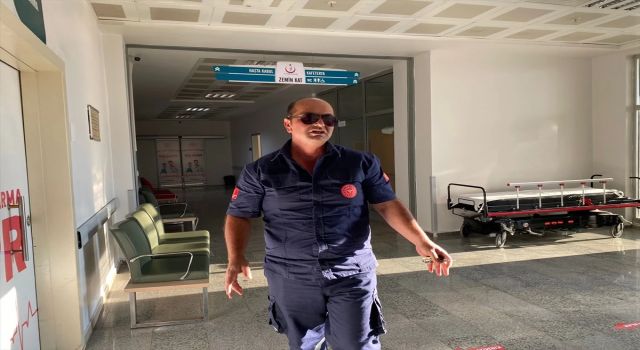 Aksaray’da bir kişi, fenalaşan torunu için müdahaleye gelen ambulansın şoförünü