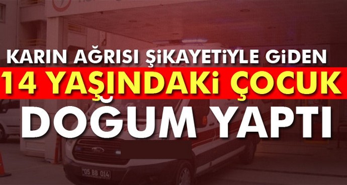 Amasya’da 14 yaşındaki öğrenci doğum yaptı! 0