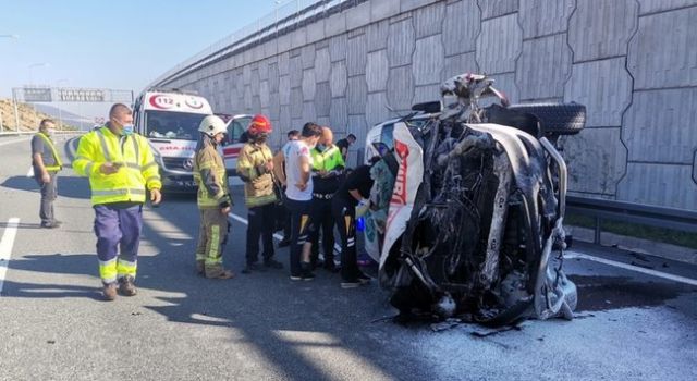 Hasta nakil hizmeti veren özel bir firmaya ait ambulans, İzmir-İstanbul