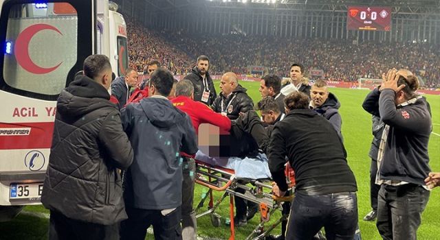 Göztepe-Altay maçında kullanılan ve bir taraftarın yüzünden ağır şekilde yaralanmasına