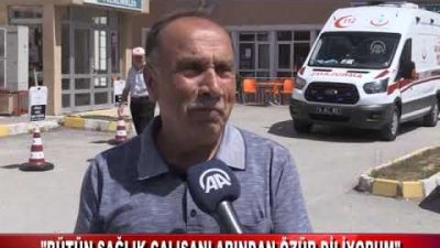 Bolu’da bir kişi, hastanede tedavi gören babasına yeterince ilgi göstermedikleri