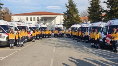 Son gelen 9 ambulans ile birlikte Konya 112 acil sağlık