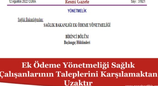 Sağlık çalışanları arasında çalışma barışına zarar vermekten öte başka bir