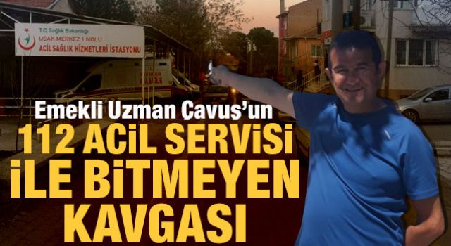 Uşak İl Sağlık Müdürlüğü binasının bitişiğinde bulunan 112 Acil Servisi