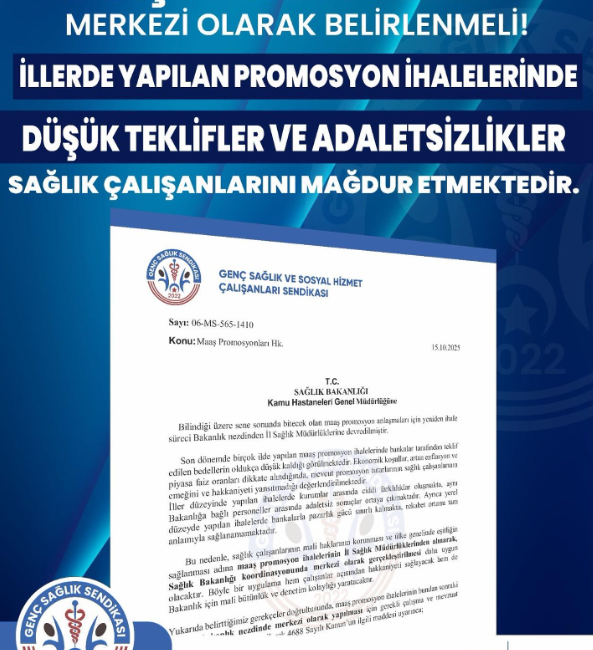 Maaş Promosyonları Merkezî Olarak Belirlenmeli!
İllerde yapılan promosyon ihalelerinde düşük teklifler
