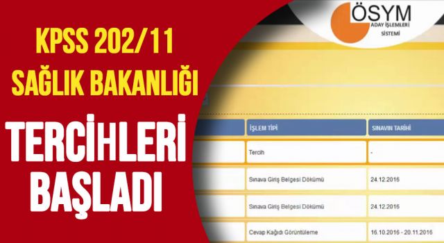 KPSS-2022/11: Sağlık Bakanlığının Sözleşmeli Pozisyonlarına Yerleştirme Yapmak İçin Adaylardan Tercih
