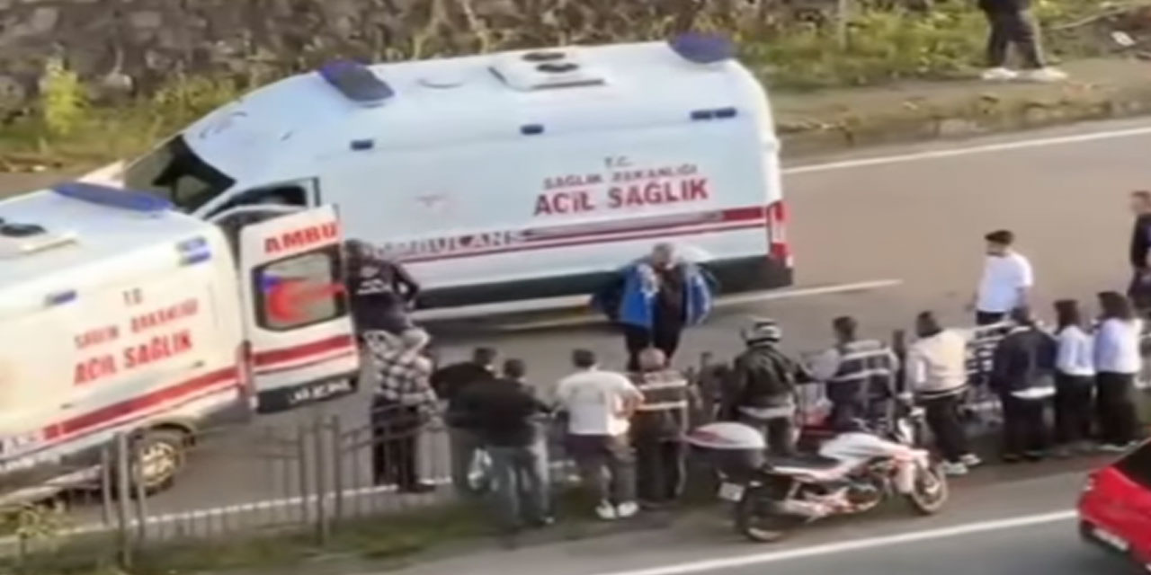 Rize'de Merkez 2 Nolu Acil Sağlık Hizmetleri İstasyonu'nda görevli bir