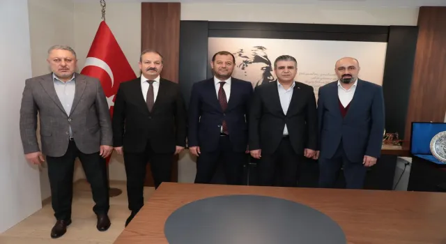 Genel Başkan Mahmut Faruk Doğan, Genel Başkan Yardımcıları Yasin Barutcu,