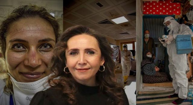 Kütahya’da sağlık çalışanlarının Kovid-19 mücadelesini fotoğraflayarak fedakarlıklarını kareleriyle yansıtan diş