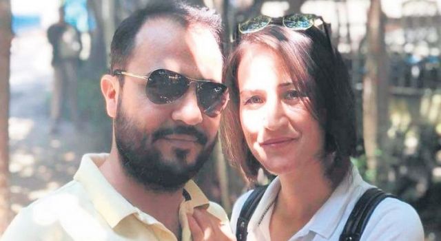 Hatay’da hemşire Sergül Yıldız Nazik, eşi ve iki çocuğu ile