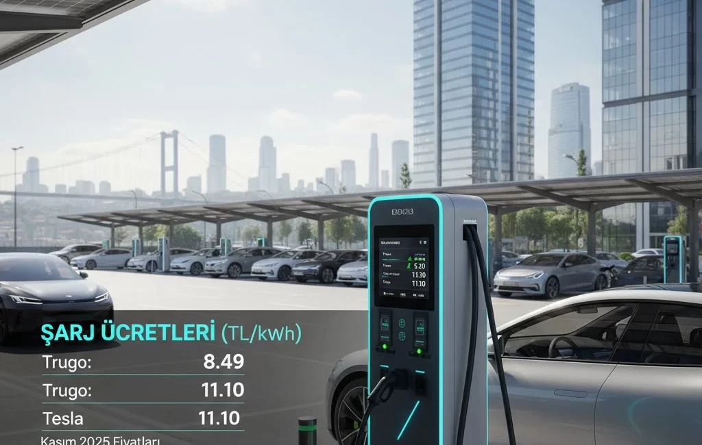 Türkiye'de Elektrikli Araç Şarj Fiyatları (Kasım 2025):
Türkiye'de elektrikli otomobil satışları