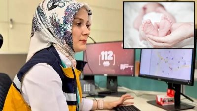 Mardin’in Artuklu ilçesinde doğum sancısı başlayan bir kadın için 112’ye