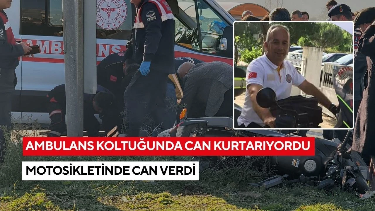 Muğla’nın Menteşe ilçesinde meydana gelen trafik kazasında, ambulans şoförü olarak