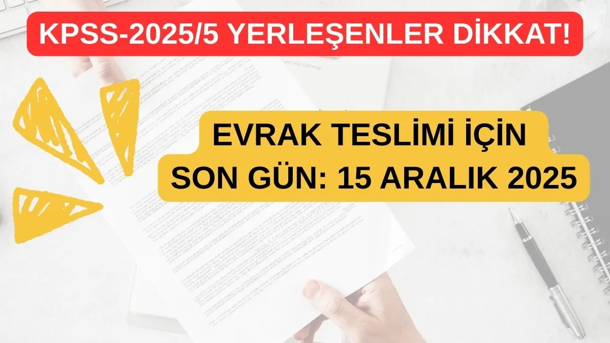 Sağlık Bakanlığı sözleşmeli personel alımına ilişkin KPSS-2025/5 yerleştirme sonuçları ÖSYM