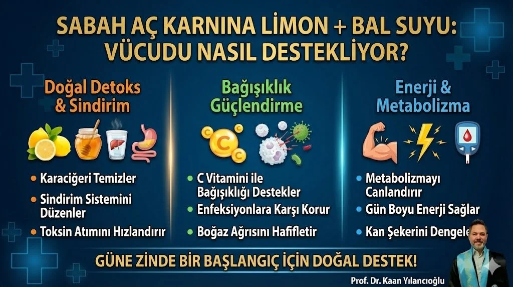Limon ve Bal Suyu Vücudu Nasıl Etkiliyor? Prof. Dr. Kaan Yılancıoğlu, sosyal medya platformu X üzerinden yaptığı