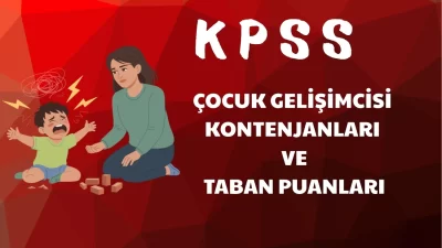KPSS 2024 ve 2025 yıllarında Çocuk Gelişimcisi unvanı için gerçekleştirilen