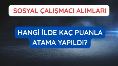 2025 yılı KPSS kapsamında Sosyal Çalışmacı kadroları için yapılan 2025/4