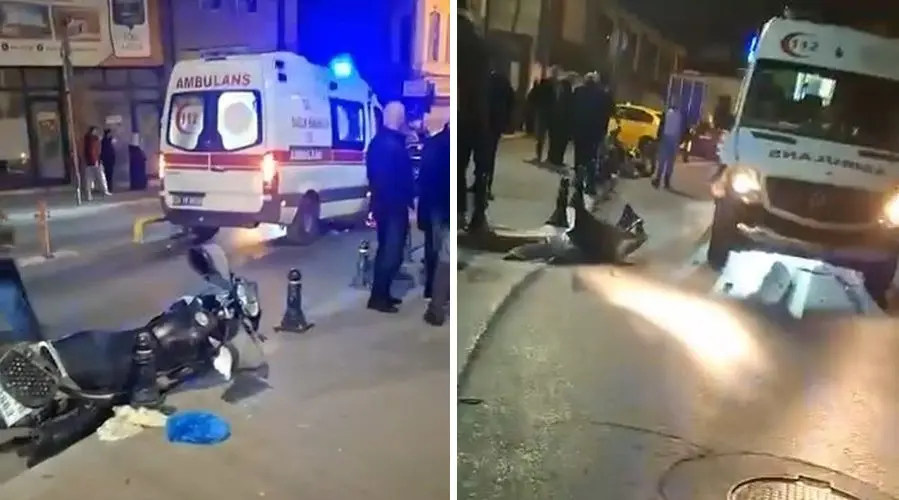Fatih’te ambulans ile motosikletin çarpıştığı kazada 56 yaşındaki sürücü hayatını