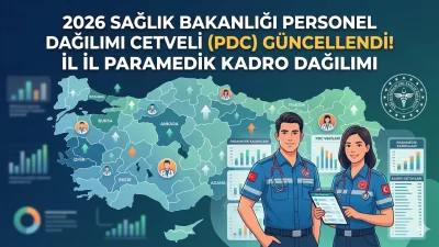 2026 Sağlık Bakanlığı Personel Dağılım Cetveli (PDC) Güncellendi!İl İl Paramedik