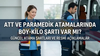 Sağlık Bakanlığı'nın merkezi atamalarında ATT ve Paramedik adayları için spesifik
