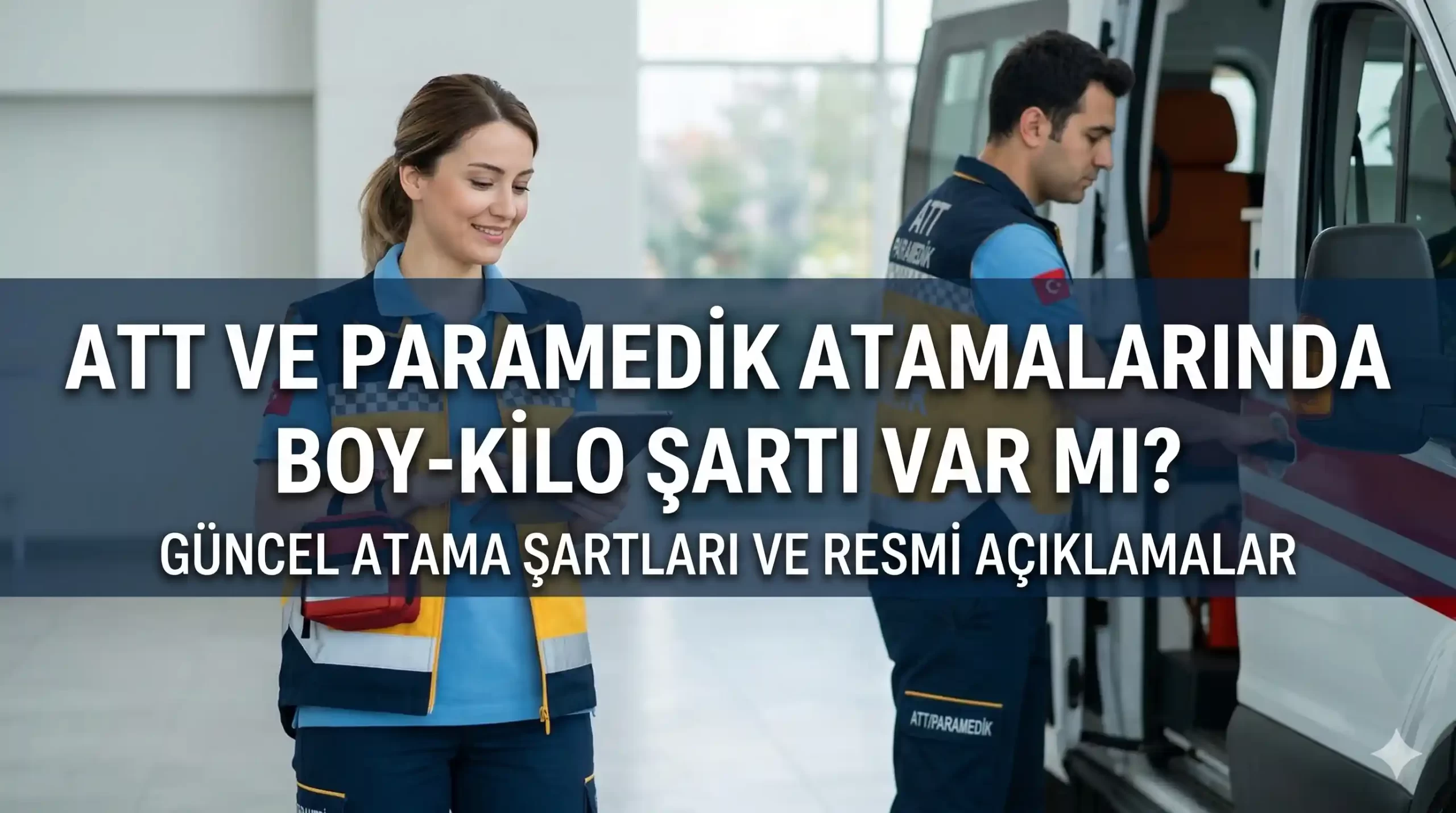 Sağlık Bakanlığı'nın merkezi atamalarında ATT ve Paramedik adayları için spesifik
