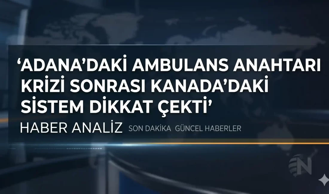 Adana’da kalp krizi vakasına müdahale eden 112 ekibinin ambulans anahtarını