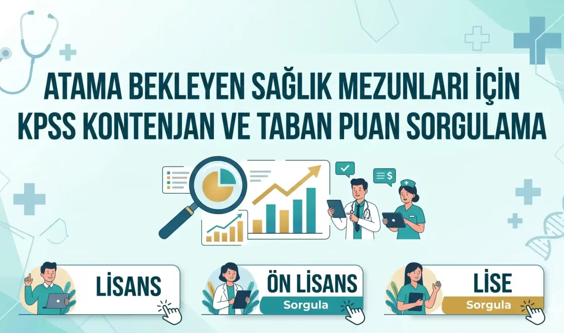 Atama Bekleyen Sağlık Mezunları İçin KPSS Kontenjan ve Taban Puan