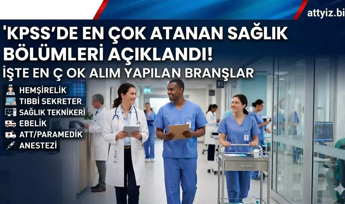 KPSS sağlık atamalarına ilişkin yıllara göre kontenjan verileri sağlık bölümü