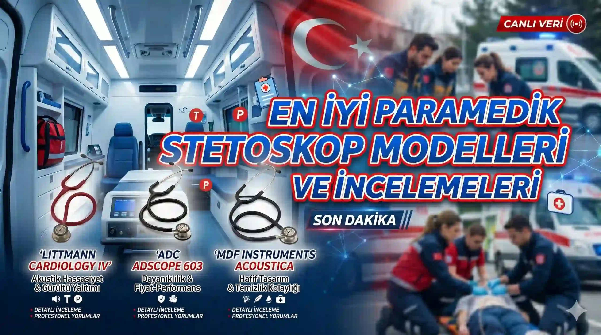 Acil sağlık hizmetlerinin (112) zorlu saha koşullarında, ambulanstaki yüksek gürültüye