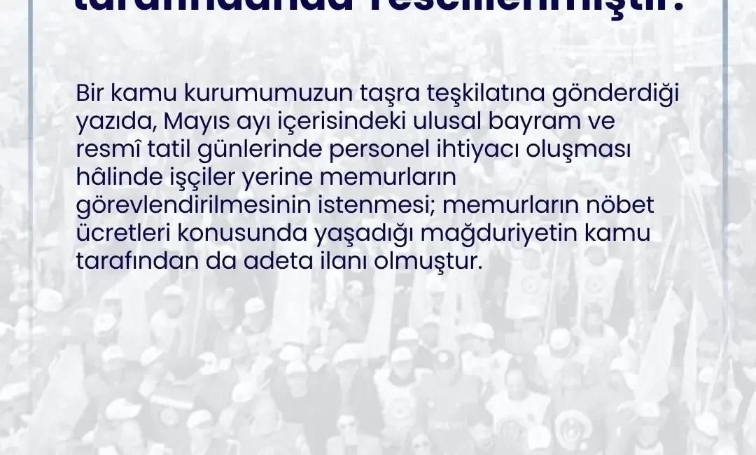 Türk Sağlık-Sen'den Nöbet Ücreti Tepkisi: "Kamu İdaresi Mağduriyeti Tescilledi"
Türk Sağlık-Sen,